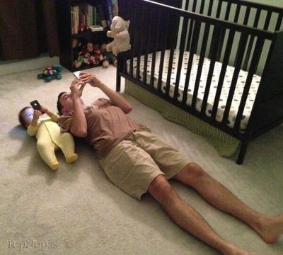 عکس های خنده دار و جالب پدر و پسر